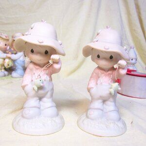 1986 PRECIOUS MOMENTS 103497 "MY LOVE FOR YOU WILL NEVER LET YOU GO" PORCELAIN F